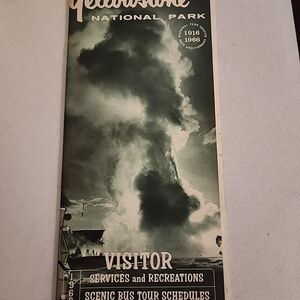 1966 Yellowstone Guide and Tour Bus Schedule